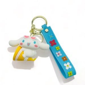 NEW Circus Cinnamoroll on Megaphone with Hand Rope  Kawaii Keychain